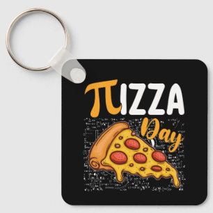 Porte-clés Jour de Pi Pizza Mathématiques Amoureux des Mathém