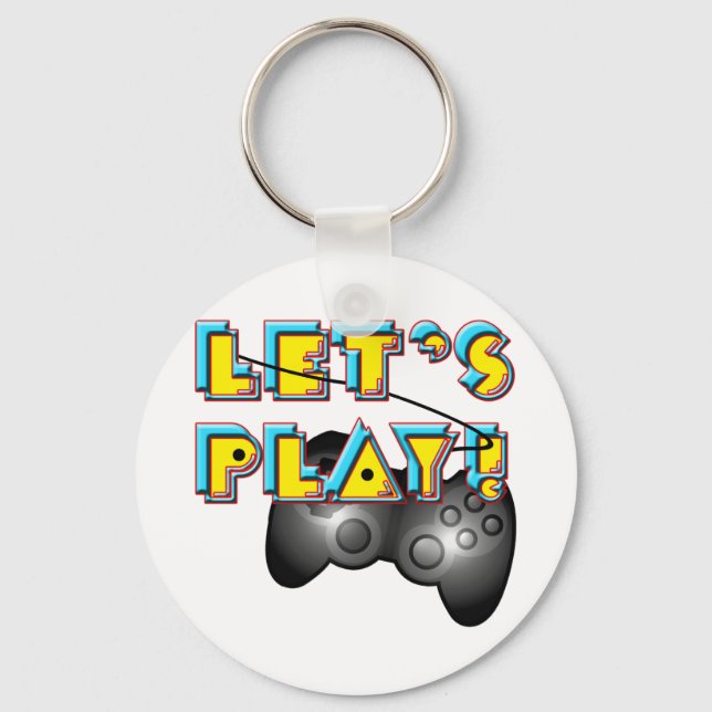 Porte-clés Jour des Jeux Vidéo - Jouons ! (Recto)