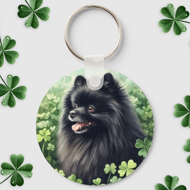 Porte-clés Jour des Saint-Patricks de Poméranie Noire (Créateur téléchargé)