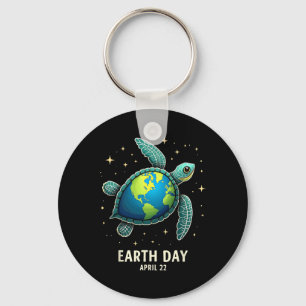 Porte-clés Jour des terres 2025 Restaurer Earth Sea Turtle Ar