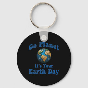 Porte-clés Jour des terres Go Planet C'est votre Jour des ter
