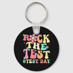 Porte-clés Jour d'essais Test Retro Motivational Teacher St