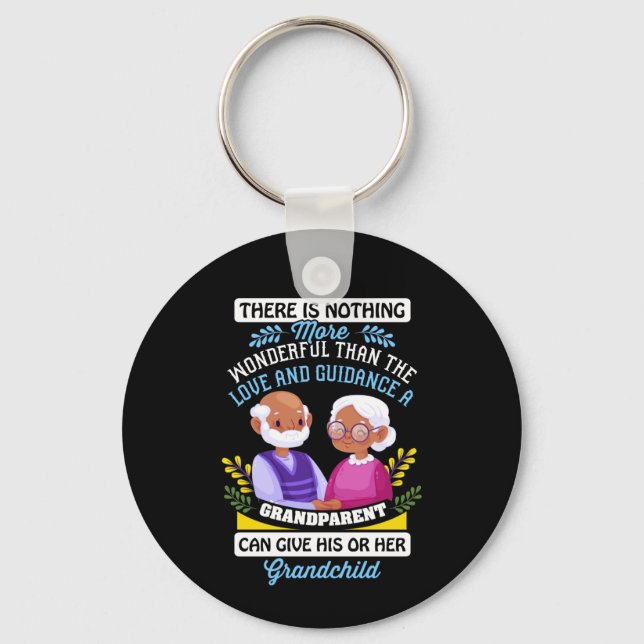 Porte-clés Jour d'inspiration des grands-parents (Recto)