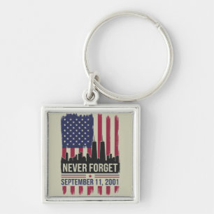 Porte-clés Jour du souvenir du 11 septembre 2001 USA