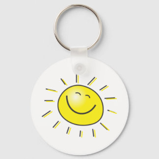 Porte-clés Jour ensoleillé, soleil souriant, Jour pour sourir
