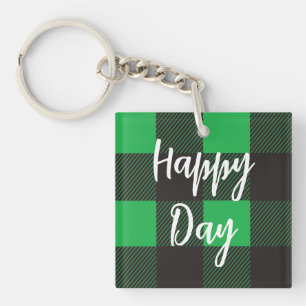 Porte-clés Jour heureux du Motif vert