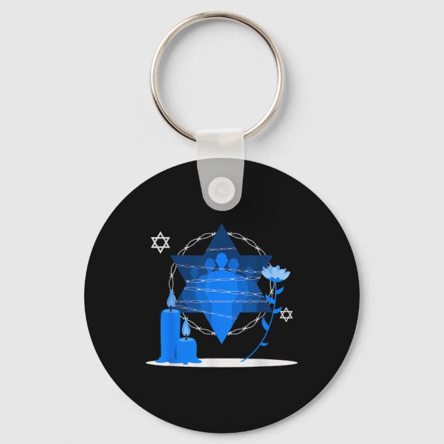 Porte-clés Journée commémorative de l'Holocauste - Yom Hashoa (Recto)