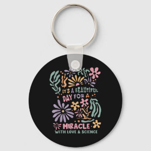 Porte-clés Journée De Transfert Floral Ivf C'Est Un Beau Jour