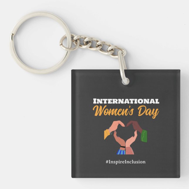 Porte-clés Journée internationale de la femme 2025 inclusion  (Devant)