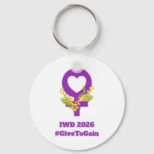 Porte-clés Journée internationale des femmes 2026 IWD Donner 