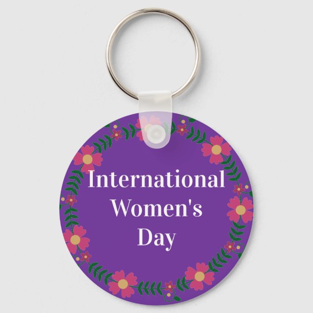 Porte-clés Journée internationale des femmes violettes (Recto)