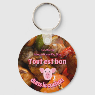 Porte-clés Journée internationale du porc