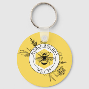 Porte-clés Journée mondiale de l'abeille