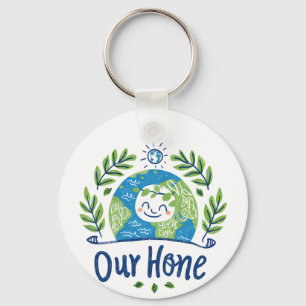 Porte-clés Journée mondiale de l'environnement - Illustration