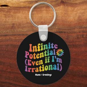 Porte-clés Journee Pi Irrationnel Potentiel Infini Rétro Math