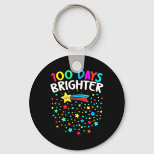 Porte-clés Jours Plus Brighter Joyeux 100 Jours D'Enseignants