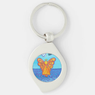 Porte-clés Joy & Peace Beach Guardian Angel Custom Porte - cl