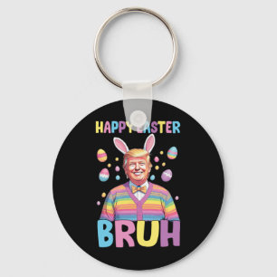 Porte-clés Joyeuse fête de Pâques drôle lapin Bunny Joyeux Pâ