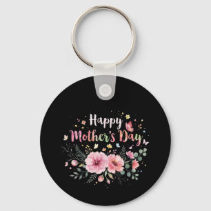 Porte-clés Joyeuse fête des Mères 2026 Fleurs mignonnes pour