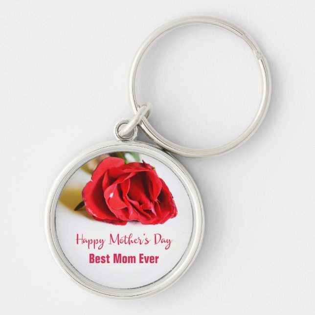 Porte-clés Joyeuse fête des mères Meilleure maman de tous les (Devant)