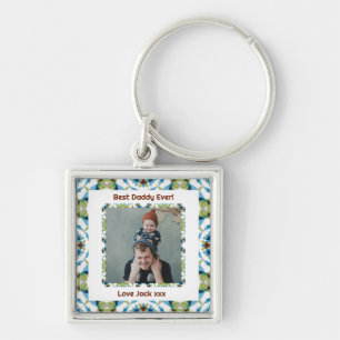 Porte-clés Joyeuse fête des pères Meilleur papa papa photo ve
