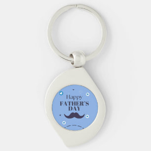 Porte-clés Joyeuse Fête des Pères – Moustache & Cœur Design