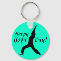 Joyeuse Journée du Yoga ! Porte - clé-Jade