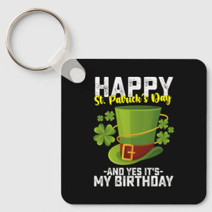 Porte-clés Joyeuse Saint-Patrick Et Oui C'est Mon Anniversair