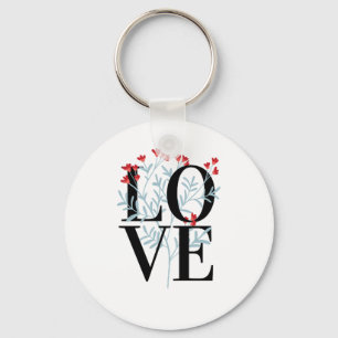 Porte-clés Joyeuse Saint-Valentin aux amoureux élégants