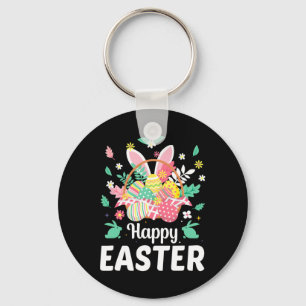 Porte-clés Joyeuses citations de Pâques Œuf Lapin Fleurs Cade