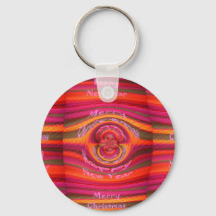 Porte-clés Joyeuses couleurs Joyeux Noël Bonne année design