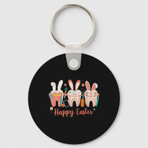 Porte-clés Joyeuses Pâques Dents Dent Lapin Oreilles Dentaire