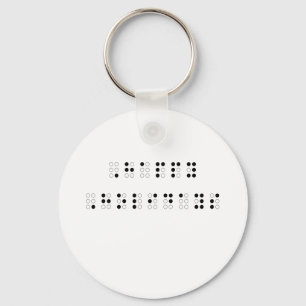 Porte-clés Joyeuses vacances en braille