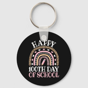 Porte-clés Joyeux 100ème Jour De L'École 100 Jours Leopard Ar