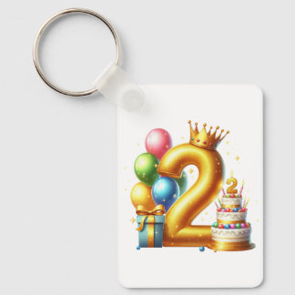 Porte-clés Joyeux 2ème anniversaire