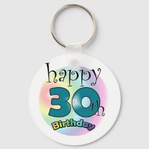 Porte-clés Joyeux 30e anniversaire