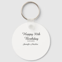 Joyeux 30e anniversaire ajouter nom date élégant s