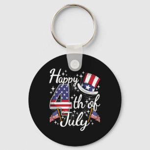 Porte-clés Joyeux 4 juillet drapeau américain patriotique Éta
