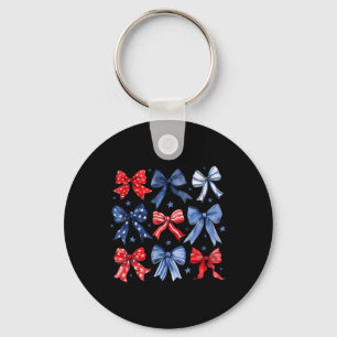 Porte-clés Joyeux 4 juillet Patriote Fille Toddler Bohème Coq
