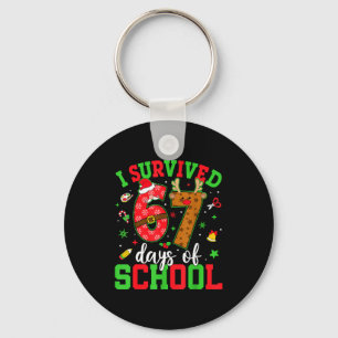 Porte-clés Joyeux 67e jour d'école drôle de Noël 67 Meme S