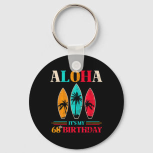 Porte-clés Joyeux 68e anniversaire Hawaii Plage tropicale Sur