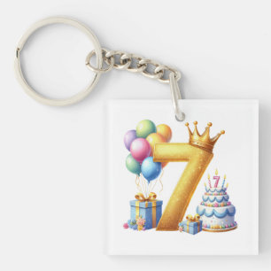 Porte-clés Joyeux 7ème Anniversaire