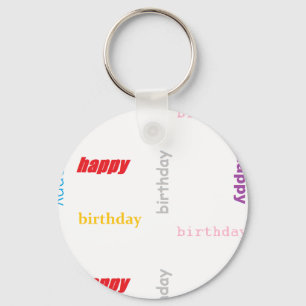 Porte-clés Joyeux anniversaire