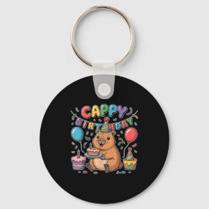 Porte-clés Joyeux Anniversaire Amoureux de Capybara Fille Gar
