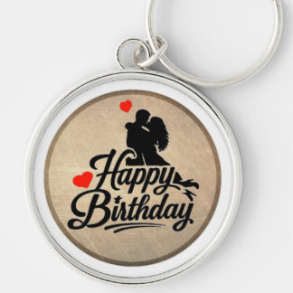 Porte-clés Joyeux Anniversaire Romantique