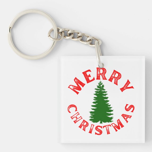 PORTE-CLÉS JOYEUX ARBRE DE NOËL (Devant)