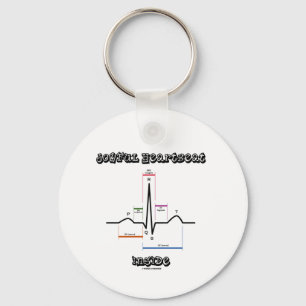 Porte-clés Joyeux battement de coeur à l'intérieur ECG EKG El
