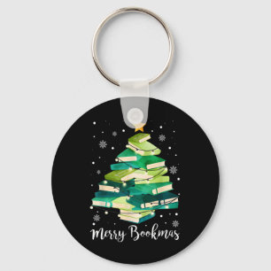 Porte-clés Joyeux Bookmas Livres Sapin Amusement Lecteur Ch