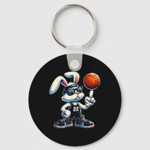Porte-clés Joyeux Bunny de Pâques Basketball enfants garçons 
