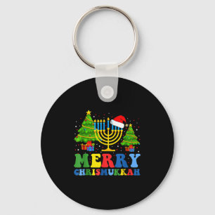 Porte-clés Joyeux Chrismukkah 2024 Bonne Hanukkah Noël Sa